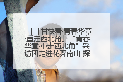 「甘快看·青春华章·重走西北角」“青春华章·重走西北角”采访团走进花舞南山 探寻天水乡村振兴之路