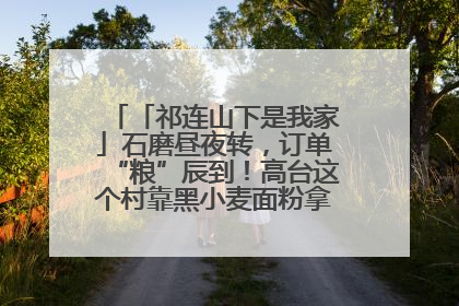 「祁连山下是我家」石磨昼夜转，订单“粮”辰到！高台这个村靠黑小麦面粉拿下成立来最大订单