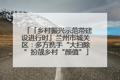 「乡村振兴示范带建设进行时」兰州市城关区：多方携手“大扫除”扮靓乡村“颜值”