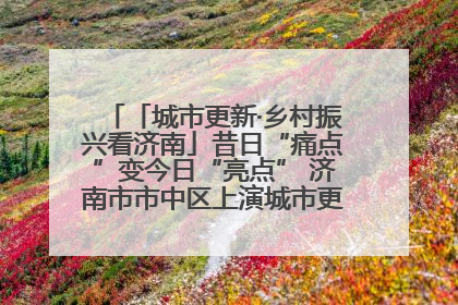 「城市更新·乡村振兴看济南」昔日“痛点”变今日“亮点” 济南市市中区上演城市更新“三部曲”