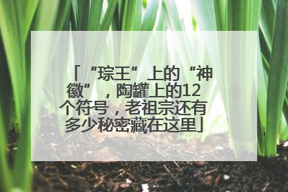 “琮王”上的“神徽”，陶罐上的12个符号，老祖宗还有多少秘密藏在这里