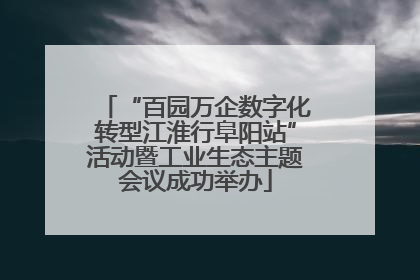 “百园万企数字化转型江淮行阜阳站”活动暨工业生态主题会议成功举办