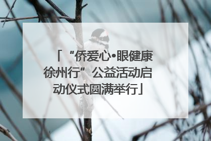 “侨爱心•眼健康徐州行”公益活动启动仪式圆满举行