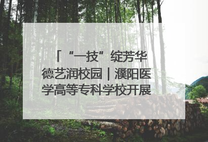 “一技”绽芳华 德艺润校园｜濮阳医学高等专科学校开展丰富多彩的职业教育活动周主题活动