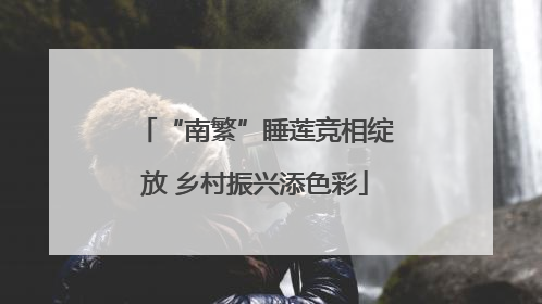 “南繁”睡莲竞相绽放 乡村振兴添色彩