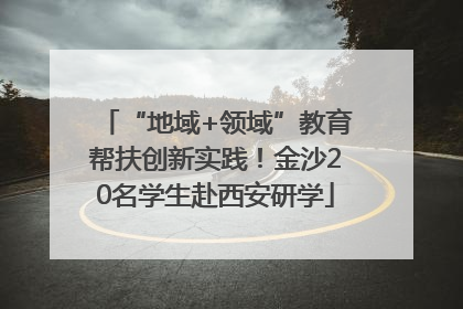 “地域+领域”教育帮扶创新实践！金沙20名学生赴西安研学