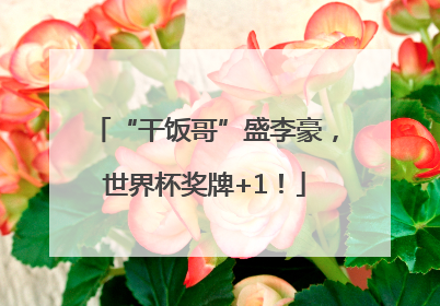 “干饭哥”盛李豪，世界杯奖牌+1！