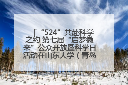 “524”共赴科学之约 第七届“启梦微来”公众开放暨科学日活动在山东大学（青岛）成功举办