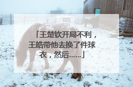 王楚钦开局不利，王皓带他去换了件球衣，然后……