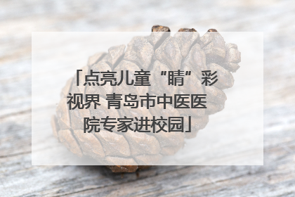 点亮儿童“睛”彩视界 青岛市中医医院专家进校园