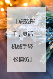 点赞挥手，灵活机械手轻松模仿