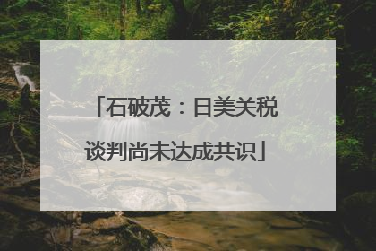 石破茂：日美关税谈判尚未达成共识