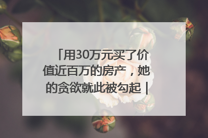 用30万元买了价值近百万的房产，她的贪欲就此被勾起｜今晚九点半