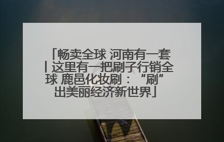畅卖全球 河南有一套丨这里有一把刷子行销全球 鹿邑化妆刷：“刷”出美丽经济新世界