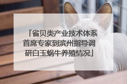 省贝类产业技术体系首席专家到滨州指导调研白玉蜗牛养殖情况