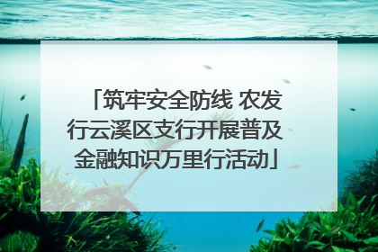 筑牢安全防线 农发行云溪区支行开展普及金融知识万里行活动