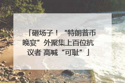 砸场子！“特朗普币晚宴”外聚集上百位抗议者 高喊“可耻”