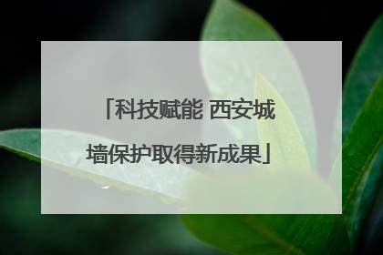科技赋能 西安城墙保护取得新成果