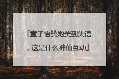 章子怡赞她美到失语，这是什么神仙互动