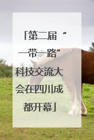 第二届“一带一路”科技交流大会在四川成都开幕