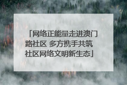 网络正能量走进澳门路社区 多方携手共筑社区网络文明新生态