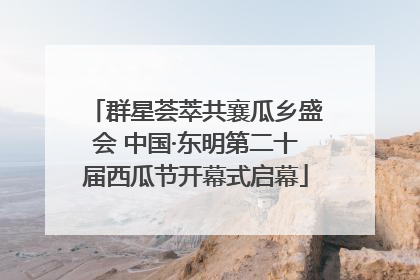 群星荟萃共襄瓜乡盛会 中国·东明第二十届西瓜节开幕式启幕