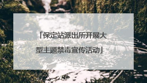 保定站派出所开展大型主题禁毒宣传活动