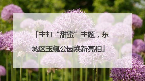主打“甜蜜”主题，东城区玉蜒公园焕新亮相