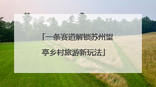 一条赛道解锁苏州望亭乡村旅游新玩法