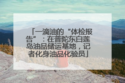 一滴油的“体检报告”：在普陀东白莲岛油品储运基地，记者化身油品化验员