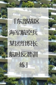 东部战区海军航空兵某团组织长航时反潜训练
