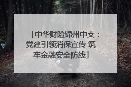 中华财险锦州中支：党建引领消保宣传 筑牢金融安全防线