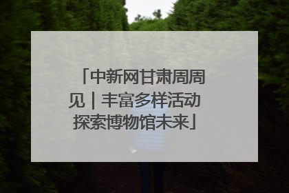 中新网甘肃周周见｜丰富多样活动探索博物馆未来