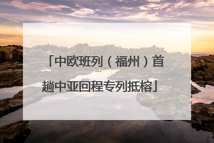 中欧班列（福州）首趟中亚回程专列抵榕