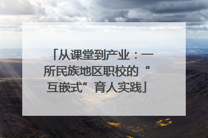 从课堂到产业：一所民族地区职校的“互嵌式”育人实践