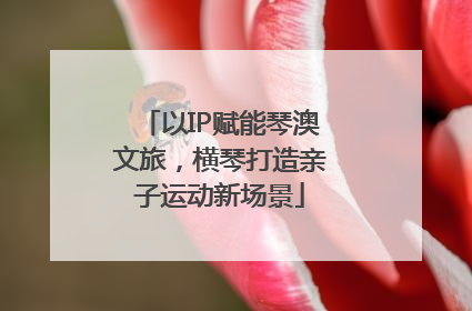 以IP赋能琴澳文旅，横琴打造亲子运动新场景