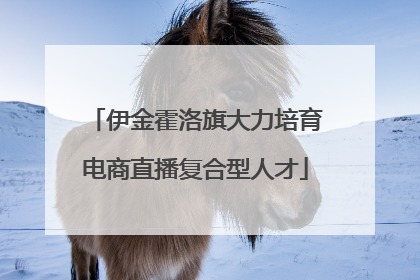 伊金霍洛旗大力培育电商直播复合型人才