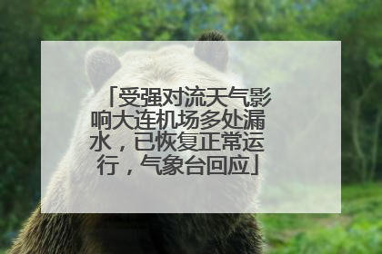 受强对流天气影响大连机场多处漏水，已恢复正常运行，气象台回应