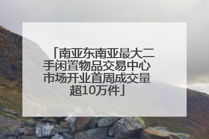 南亚东南亚最大二手闲置物品交易中心市场开业首周成交量超10万件