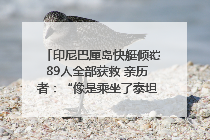印尼巴厘岛快艇倾覆89人全部获救 亲历者：“像是乘坐了泰坦尼克号”｜封面头条