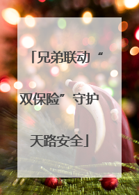 兄弟联动“双保险”守护天路安全