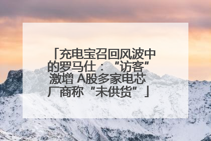 充电宝召回风波中的罗马仕：“访客”激增 A股多家电芯厂商称“未供货”