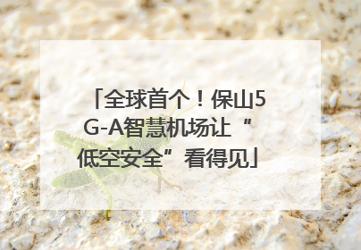 全球首个！保山5G-A智慧机场让“低空安全”看得见