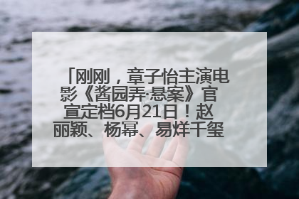 刚刚，章子怡主演电影《酱园弄·悬案》官宣定档6月21日！赵丽颖、杨幂、易烊千玺等角色海报曝光