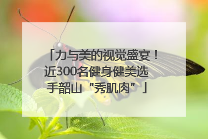 力与美的视觉盛宴！近300名健身健美选手韶山“秀肌肉”