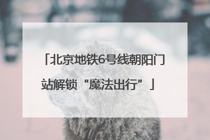 北京地铁6号线朝阳门站解锁“魔法出行”