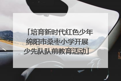 培育新时代红色少年 绵阳市桑枣小学开展少先队队前教育活动
