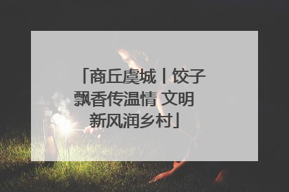 商丘虞城丨饺子飘香传温情 文明新风润乡村