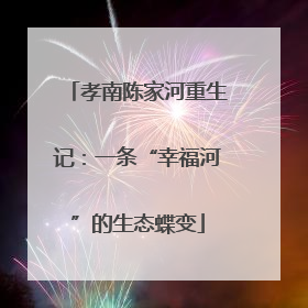 孝南陈家河重生记：一条“幸福河”的生态蝶变
