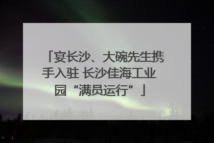宴长沙、大碗先生携手入驻 长沙佳海工业园“满员运行”